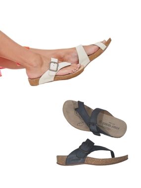 JOSEF SEIBEL "Tonga 77" Genuine Leather Toe Ring Sandal